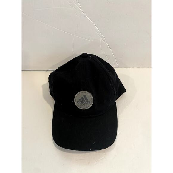 Adidas Golf Hat Cotton Relax Men's Adjustable OSFM CW0862 Black - Picture 1 of 4